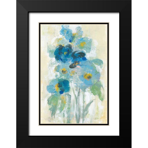 Loose Bouquet II Black Modern Wood Framed Art Print with Double Matting by Vassileva, Silvia
