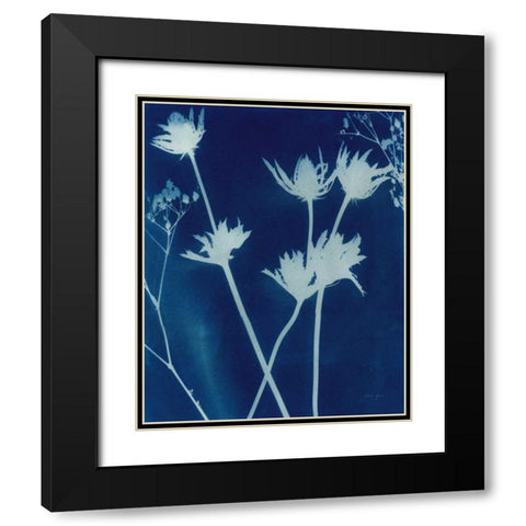 Enchanted Cyanotype I Black Modern Wood Framed Art Print with Double Matting by Green, Nancy