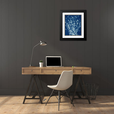Enchanted Cyanotype III Black Modern Wood Framed Art Print with Double Matting by Green, Nancy