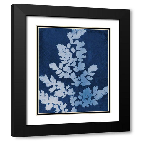 Enchanted Cyanotype VII Black Modern Wood Framed Art Print with Double Matting by Green, Nancy