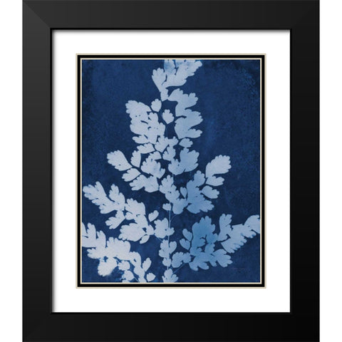 Enchanted Cyanotype VII Black Modern Wood Framed Art Print with Double Matting by Green, Nancy