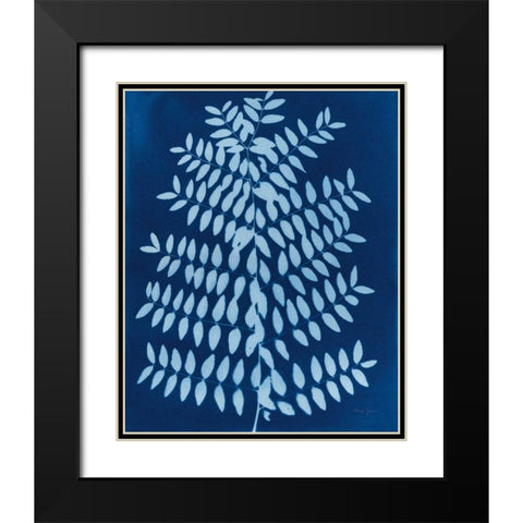 Enchanted Cyanotype VIII Black Modern Wood Framed Art Print with Double Matting by Green, Nancy