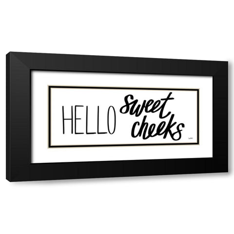 Bathroom Etiquette IX Black Modern Wood Framed Art Print with Double Matting by York, Leah