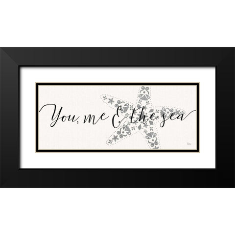 Sea Charms VI Silver Black Modern Wood Framed Art Print with Double Matting by Charron, Veronique