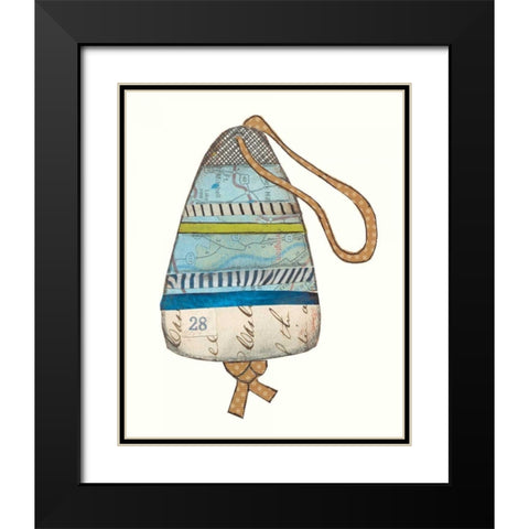 Lobster Buoys II Black Modern Wood Framed Art Print with Double Matting by Prahl, Courtney