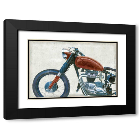 Lets Roll III Grunge Crop Black Modern Wood Framed Art Print with Double Matting by Wiens, James