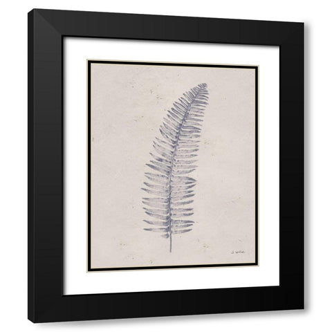 Soft Summer Sketches I Navy Black Modern Wood Framed Art Print with Double Matting by Wiens, James