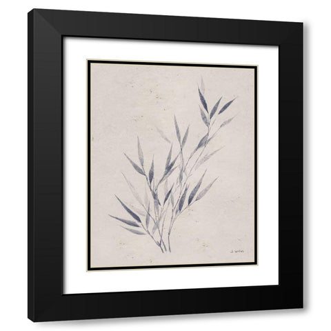 Soft Summer Sketches III Navy Black Modern Wood Framed Art Print with Double Matting by Wiens, James