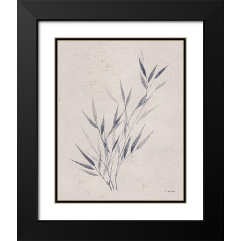 Soft Summer Sketches III Navy Black Modern Wood Framed Art Print with Double Matting by Wiens, James