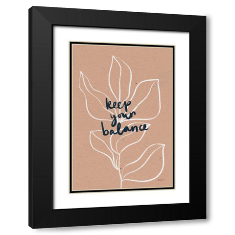 Balance I Black Modern Wood Framed Art Print with Double Matting by Thorns, Becky