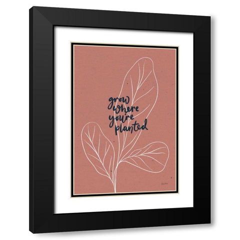 Balance II Black Modern Wood Framed Art Print with Double Matting by Thorns, Becky