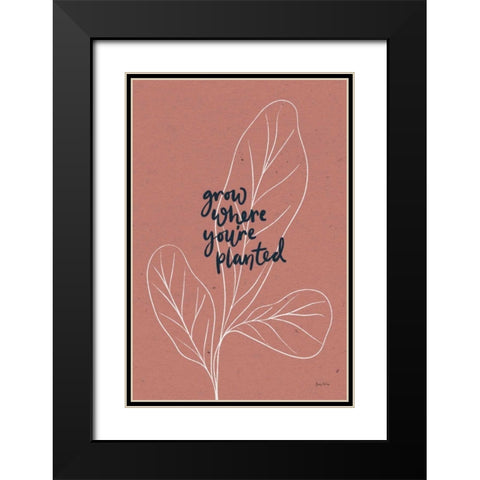 Balance II Black Modern Wood Framed Art Print with Double Matting by Thorns, Becky
