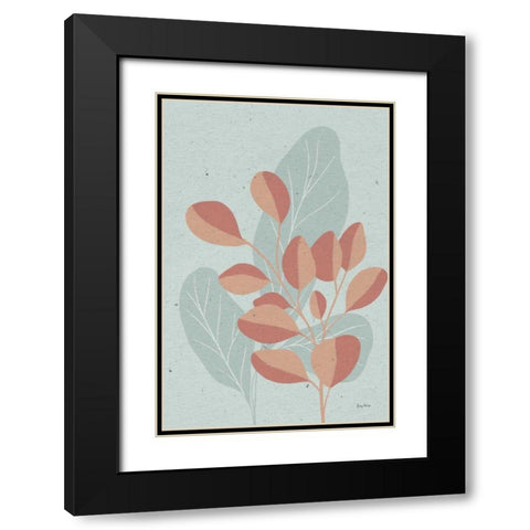 Balance V Black Modern Wood Framed Art Print with Double Matting by Thorns, Becky