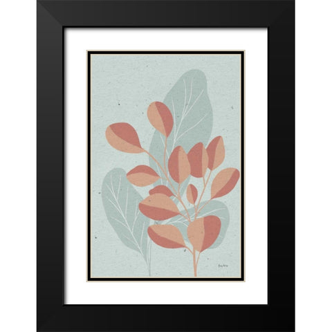 Balance V Black Modern Wood Framed Art Print with Double Matting by Thorns, Becky