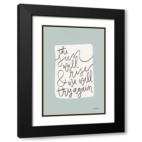 Calm Home II Black Modern Wood Framed Art Print with Double Matting by Thorns, Becky
