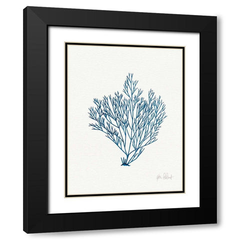 Sea Garden II Royal Blue Black Modern Wood Framed Art Print with Double Matting by Pertiet, Katie