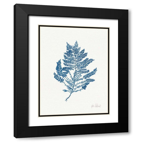 Sea Garden III Royal Blue Black Modern Wood Framed Art Print with Double Matting by Pertiet, Katie