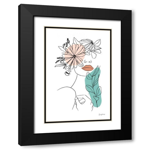 Rooted I Black Modern Wood Framed Art Print with Double Matting by Thorns, Becky