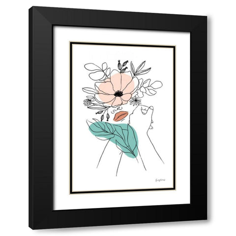 Rooted II Black Modern Wood Framed Art Print with Double Matting by Thorns, Becky
