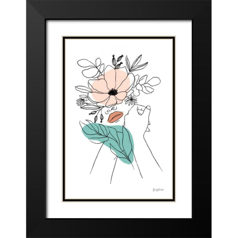 Rooted II Black Modern Wood Framed Art Print with Double Matting by Thorns, Becky