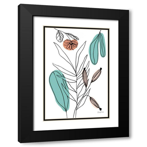 Rooted VI Black Modern Wood Framed Art Print with Double Matting by Thorns, Becky