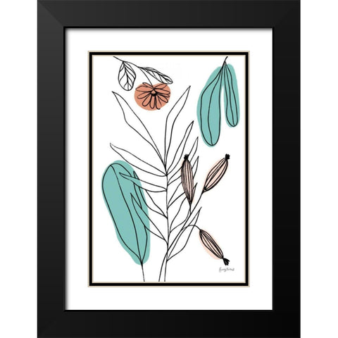 Rooted VI Black Modern Wood Framed Art Print with Double Matting by Thorns, Becky