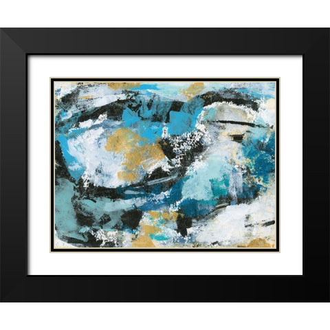 Impromptu I Black Modern Wood Framed Art Print with Double Matting by Vassileva, Silvia