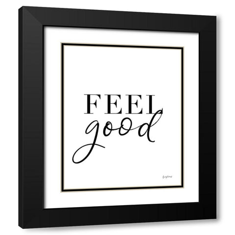 Simple Words I Black Modern Wood Framed Art Print with Double Matting by Thorns, Becky