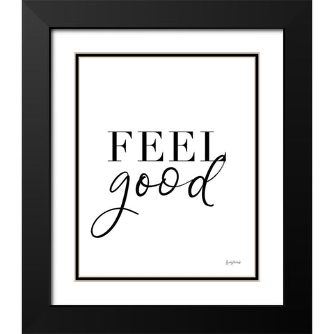 Simple Words I Black Modern Wood Framed Art Print with Double Matting by Thorns, Becky