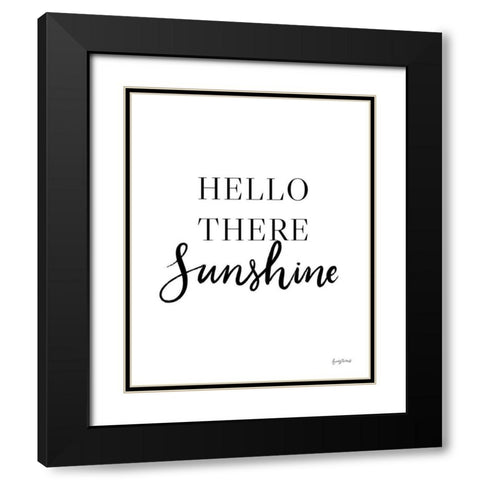 Simple Words V Black Modern Wood Framed Art Print with Double Matting by Thorns, Becky