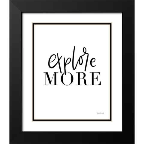 Simple Words VI Black Modern Wood Framed Art Print with Double Matting by Thorns, Becky