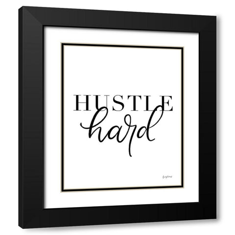 Simple Words VII Black Modern Wood Framed Art Print with Double Matting by Thorns, Becky