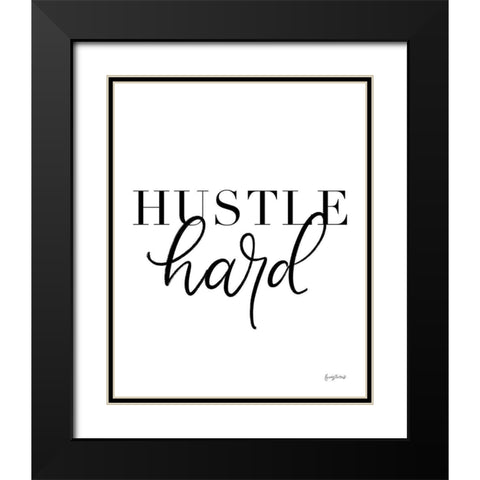 Simple Words VII Black Modern Wood Framed Art Print with Double Matting by Thorns, Becky