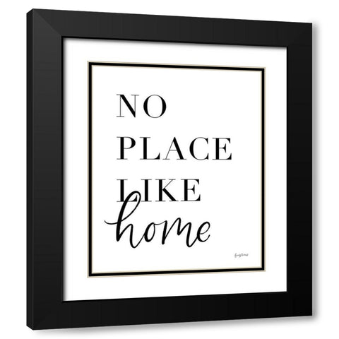 Simple Words VIII Black Modern Wood Framed Art Print with Double Matting by Thorns, Becky