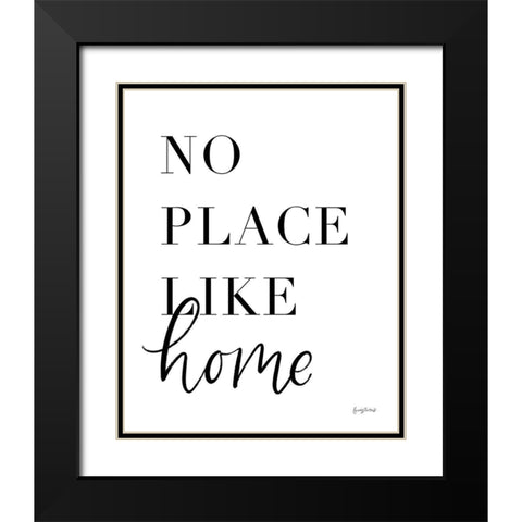 Simple Words VIII Black Modern Wood Framed Art Print with Double Matting by Thorns, Becky