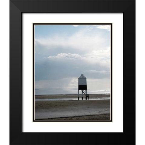 Morning Beach Black Modern Wood Framed Art Print with Double Matting by Eichman, Andre
