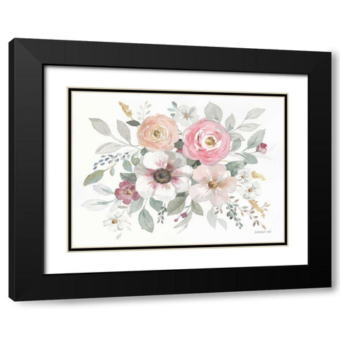 Essence of Spring I Black Modern Wood Framed Art Print with Double Matting by Nai, Danhui