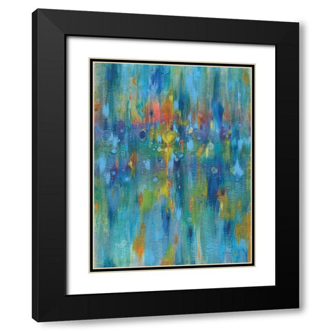 Electrified Black Modern Wood Framed Art Print with Double Matting by Nai, Danhui