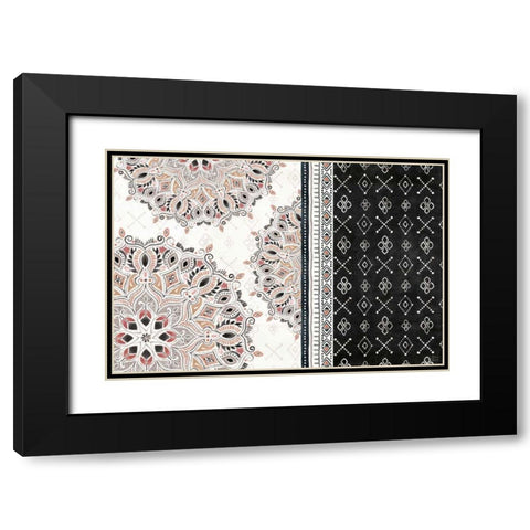 Kasbah Crush II Black Modern Wood Framed Art Print with Double Matting by June, Dina