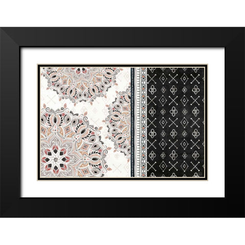Kasbah Crush II Black Modern Wood Framed Art Print with Double Matting by June, Dina