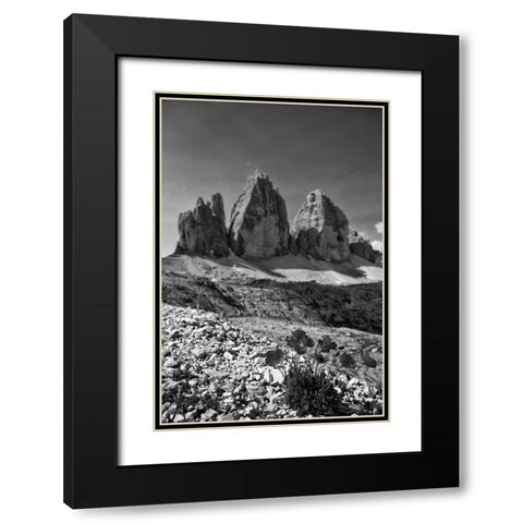 Dolomiti IV Black Modern Wood Framed Art Print with Double Matting by Aledanda