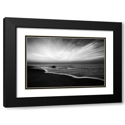 Nantucket Sky Black Modern Wood Framed Art Print with Double Matting by Aledanda