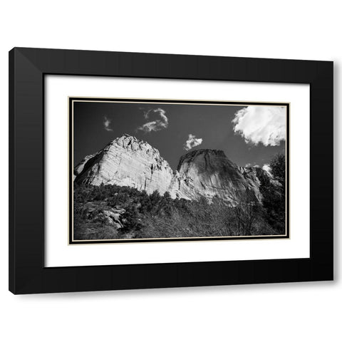 Kolob Canyons I Black Modern Wood Framed Art Print with Double Matting by Marshall, Laura