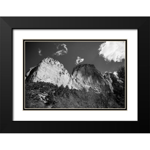 Kolob Canyons I Black Modern Wood Framed Art Print with Double Matting by Marshall, Laura