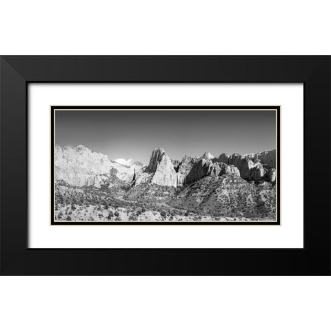 Kolob Canyons II Black Modern Wood Framed Art Print with Double Matting by Marshall, Laura