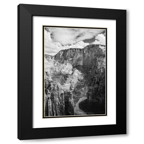 Scouts Landing II Black Modern Wood Framed Art Print with Double Matting by Marshall, Laura