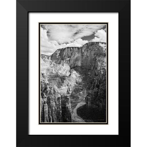 Scouts Landing II Black Modern Wood Framed Art Print with Double Matting by Marshall, Laura