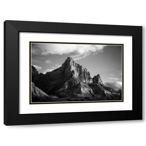 The Watchman I Black Modern Wood Framed Art Print with Double Matting by Marshall, Laura