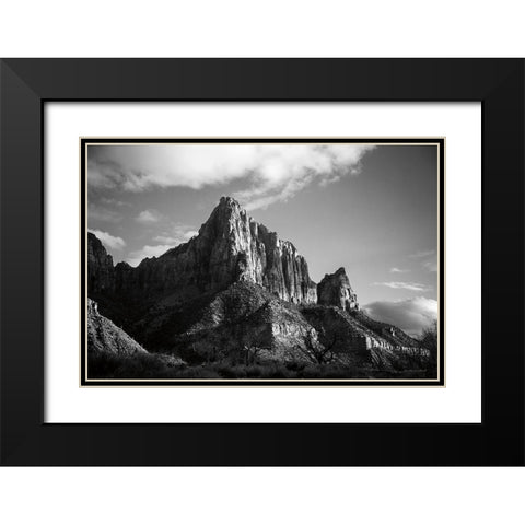 The Watchman I Black Modern Wood Framed Art Print with Double Matting by Marshall, Laura