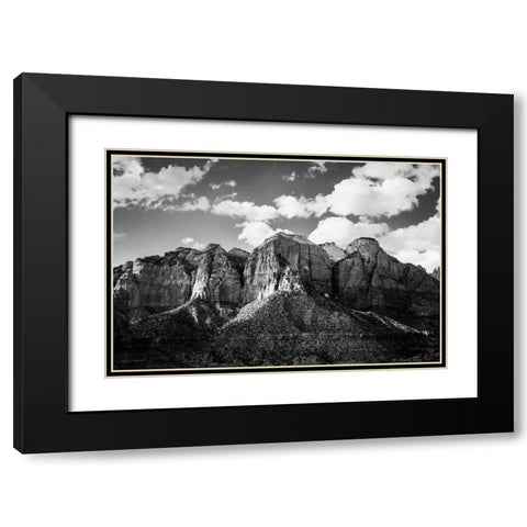 Zion Canyon I Black Modern Wood Framed Art Print with Double Matting by Marshall, Laura